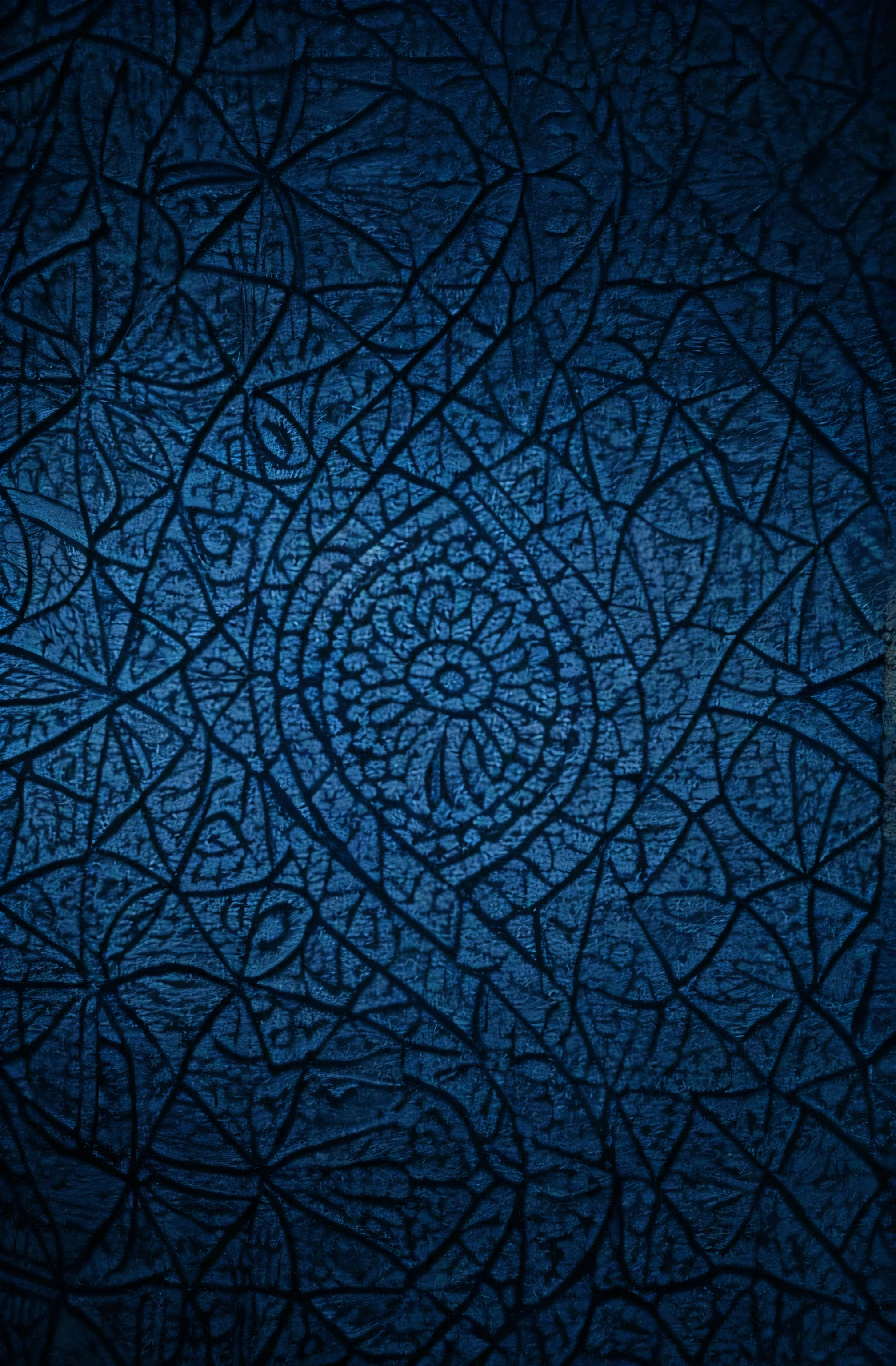 A background that is all Kirby blue and is used as a paisley pattern, the size of the image is a4