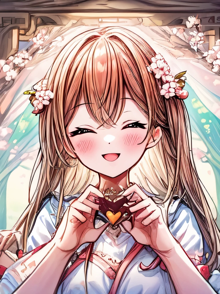 Write a story about a group of girls having a cherry blossom viewing party with a nightingale, seen from the perspective of the bird.