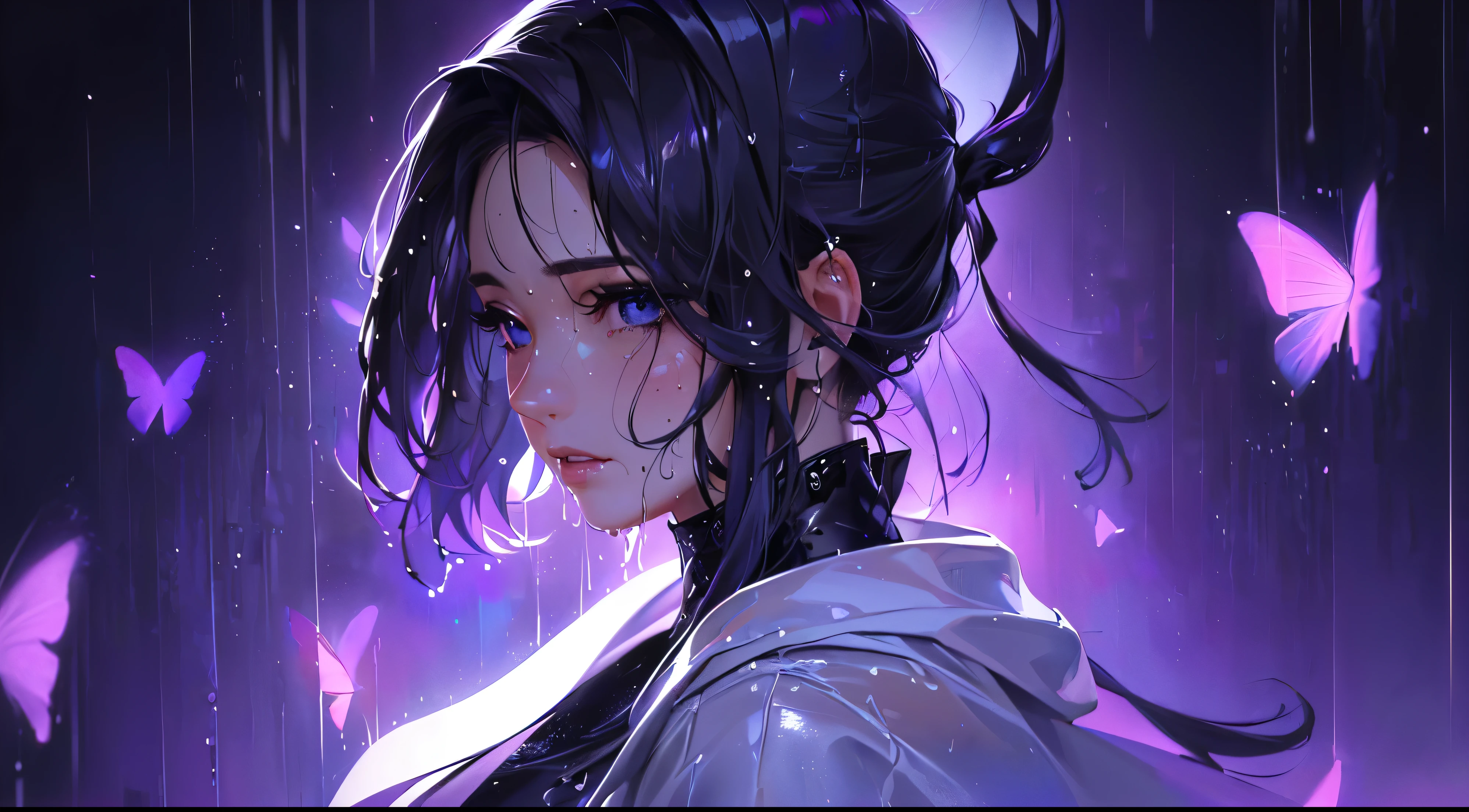 hyper realistic nose, ultra-realistic , hyperrealistic , hyper realistic eyes, highly realistic, ultra realistic , detailed realistic lips, ultrarealistic , hyperrealistic photo, realistic detailed photo, ((wet face)) ultra realistic face, ultra realistic, portrait, masterpiece, best quality, 8k, detailed skin texture, detailed face texture, beautiful detailed face, ultra detailed motion blur, glowing light, reflection light, blending, drop shadow, super detail, highres, 8, A cute girl, perfect face, bueatifull