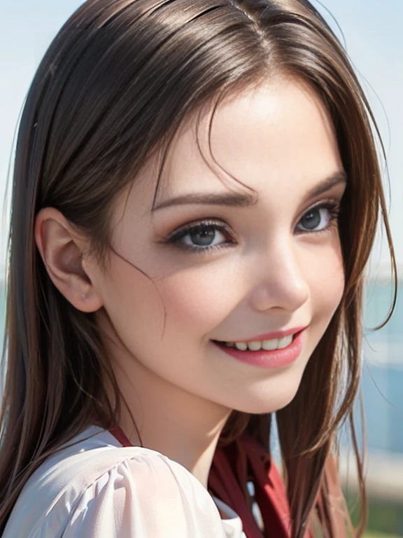 (best quality, 8k, photorealistic:1.5), (solo, one girl:1.5),(shine a bright light on women),(ultimate beautiful girl),(shiny skin),(oily skin),(long hair:1.3),(cool beauty),(Blush brown makeup),(use pink glossy lipstick),(big beady eyes girl:1.5),(droopy eyes girl:1.5),(Big Eyes),(baby face),(healthy body),(sweet smelling girl),(virgin girl),chuuChloe,(impressive eyes),(clean girl),(cute),(relaxing time),(compassion),(impurity),(love filled),(No love experience),(teenager:1.2),(Lovely),(university student:1.5),(smile:1.5)