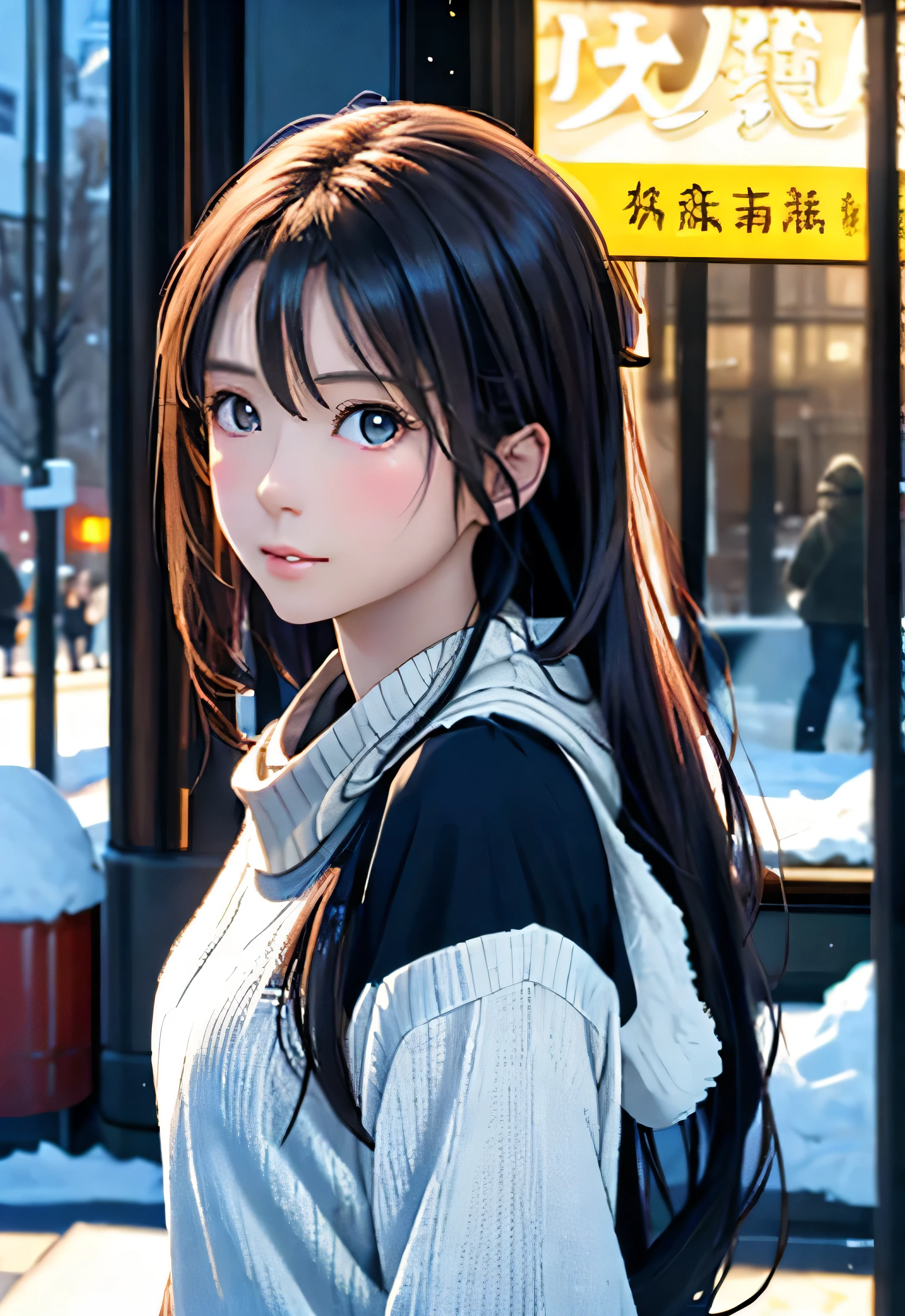8k, highest quality, Tabletop:1.2), (Realistic, Photorealistic:1.37), highest quality, Tabletop, Beautiful young woman, Pensive expression,、attractive、And attractive facial expression, Ski、Snowboarder、Ski wear, Tie your hair back, Movie Background, Light skin tone、Ski course background