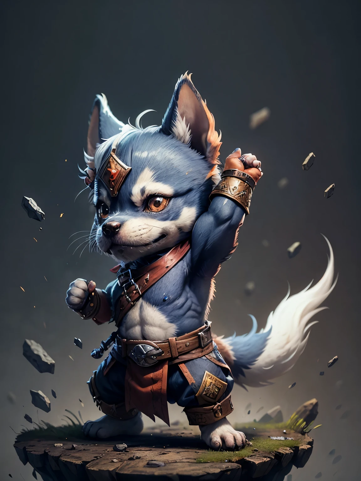 Little dog warrior