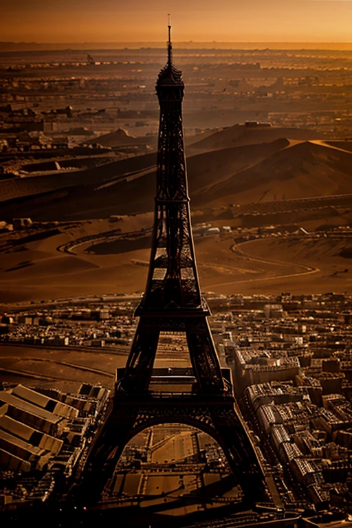 The eiffel tower on mars