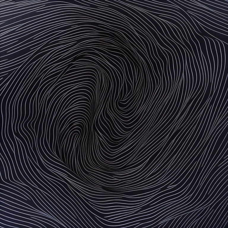 a tear on the space-time fabric showing the infinite void