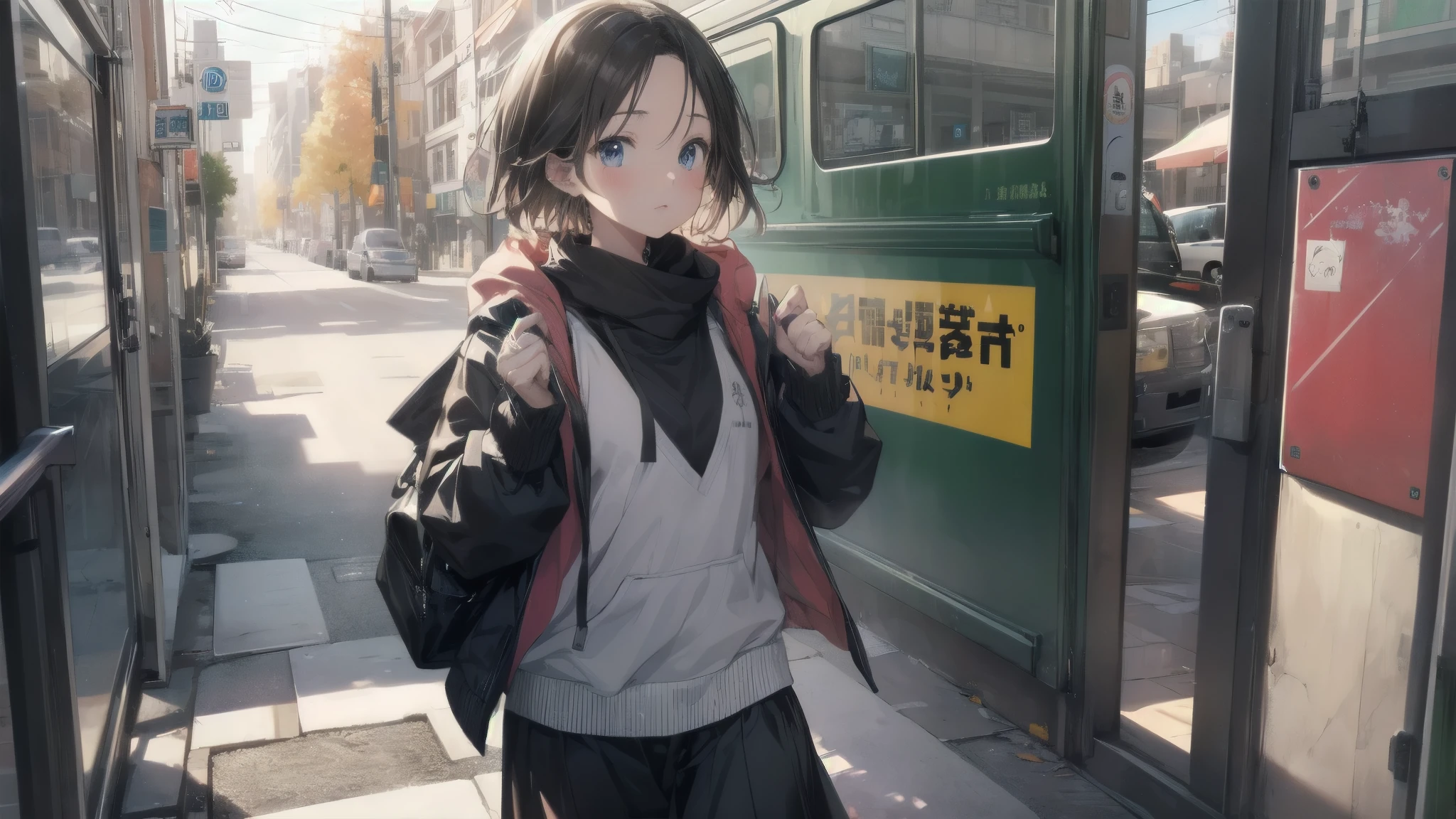 (Best Quality, 4K, 8K, hight resolution, masutepiece:1.2), Ultra-detailed, (cool and realistic,Photorealsitic:1.37), hight resolutionであり, anime moe art style, best anime 8K konachan wallpaper, Pixiv Contest Winner, Perfect Anatomy, Ultra-detailed細なスキン,BREAK,(Draw a girl sleepily walking to school. ),BREAK, 1girl in, (Solo,,,13years:1.3),Full limbs, complete fingers, a junior high school student, Androgynous attraction, Eros is fleeting, (Very short hair parted in the middle),Forehead, flat chest, Small butt, groin, Small eyes,Beautiful detailed black eyes, Well-proportioned iris and pupils, disgusted eye, hight resolution detailed hair, Sailor Uniform, Skirt, On the way to school. BREAK,Medium: Anime Art, Vibrant colors, Sharp Focus, Professional, Bokeh.
Lighting: Natural light shining a soft light on the girl, Create a warm and cozy atmosphere on your way to school..BREAK,Best lighting by famous artists, 8K,Illustration,