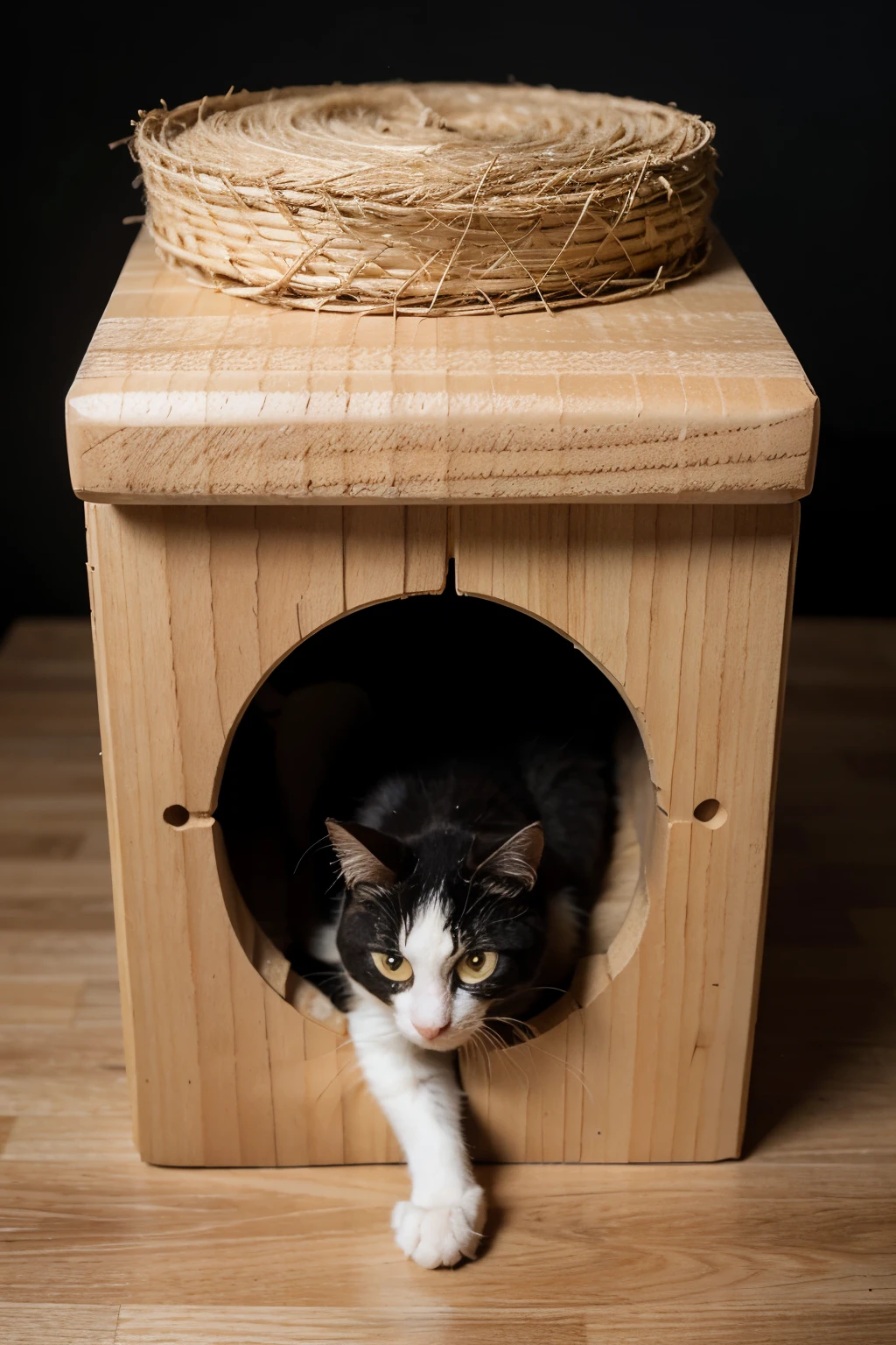ecological packaging of a cat scratcher