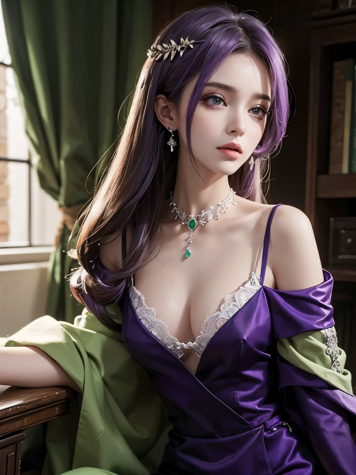 8k,One princess,Super beautiful(like the real thing), (table top, highest quality, realistic, High resolution, photograph, :1.3), very close up shot, sharp focus, 1 Middle-aged woman with short purple hair, devil's horns,30 year old woman of European descent, hot models, Highly detailed eyes and pupils, realistic skin, slim body shape, very fine hair,Macho with a muscular body,delicate and sexy face, sensory gas, glossy lips, ((luxurious purple coat)), muscular slender lower body,small breasts,luxurious black pants and armor,Hold a long, large sword,outdoors, ((realistic, 超realistic, realism, realistic詳細)),Charm,超A high resolution,超realistic,beautiful expression(real looking skin),elf ears,Cast a seductive glance,queen of the underworld,Inside the Royal Palace, masterpiece,highest qualityのフォトリアリスティックなRAWphotograph。bright colors,rich colors, Backlight, cinematic lighting, film grain, to be born, 50mm lens, Nikon D850,detailed character art,fantasy art,超High resolution,super realistic skin,perfect hand shape,Photoreal 生photograph highest quality;1.4 ,smile,