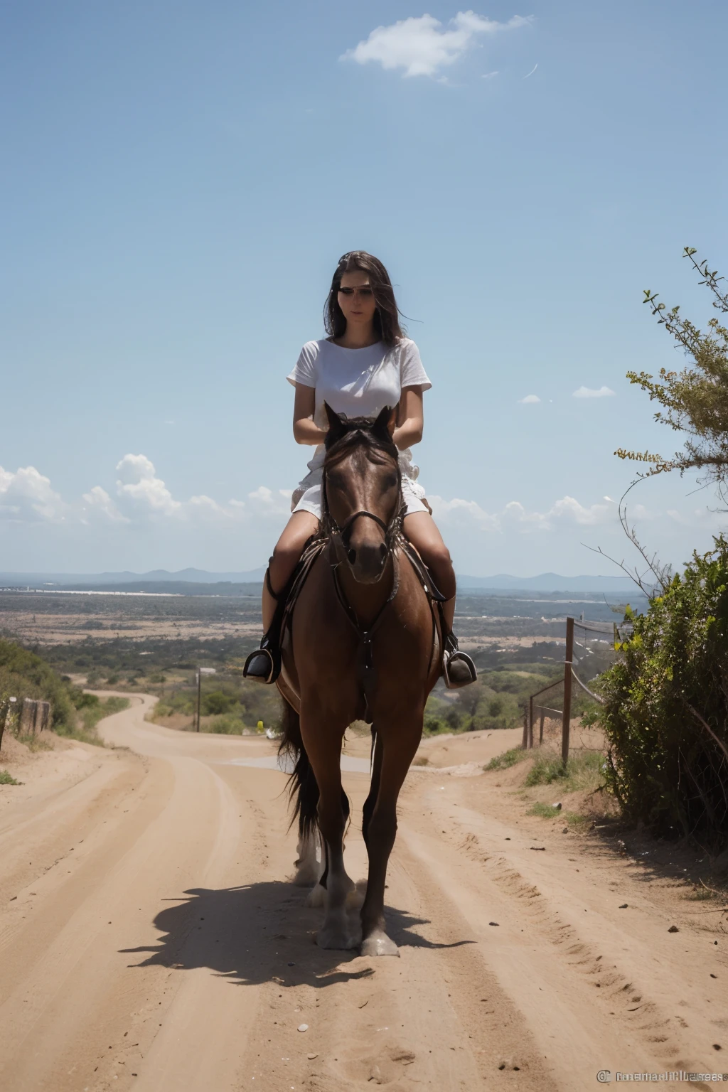 ((best quality)), ((masterpiece)), (detailed), estrada deserta, estrada asfaltada