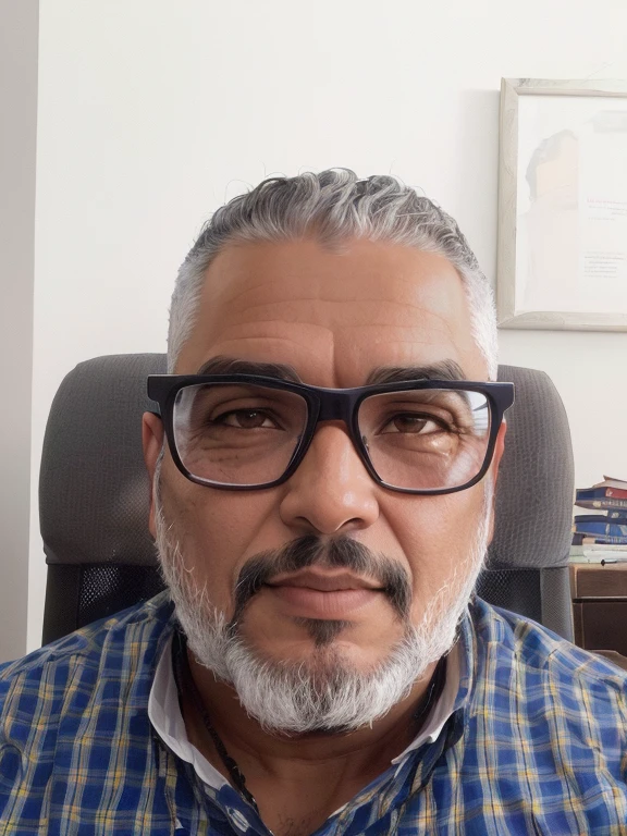 hay un hombre con gafas y barba sentado en una silla, mohamed chahín, david rios ferreira, madre mostaza, heraldo ortega, edu sousa, icarus oak, ahmad merheb, 5 0 year old man, mohamed reda, Saadane AFIF, carlos samuel araya, 45 year old men