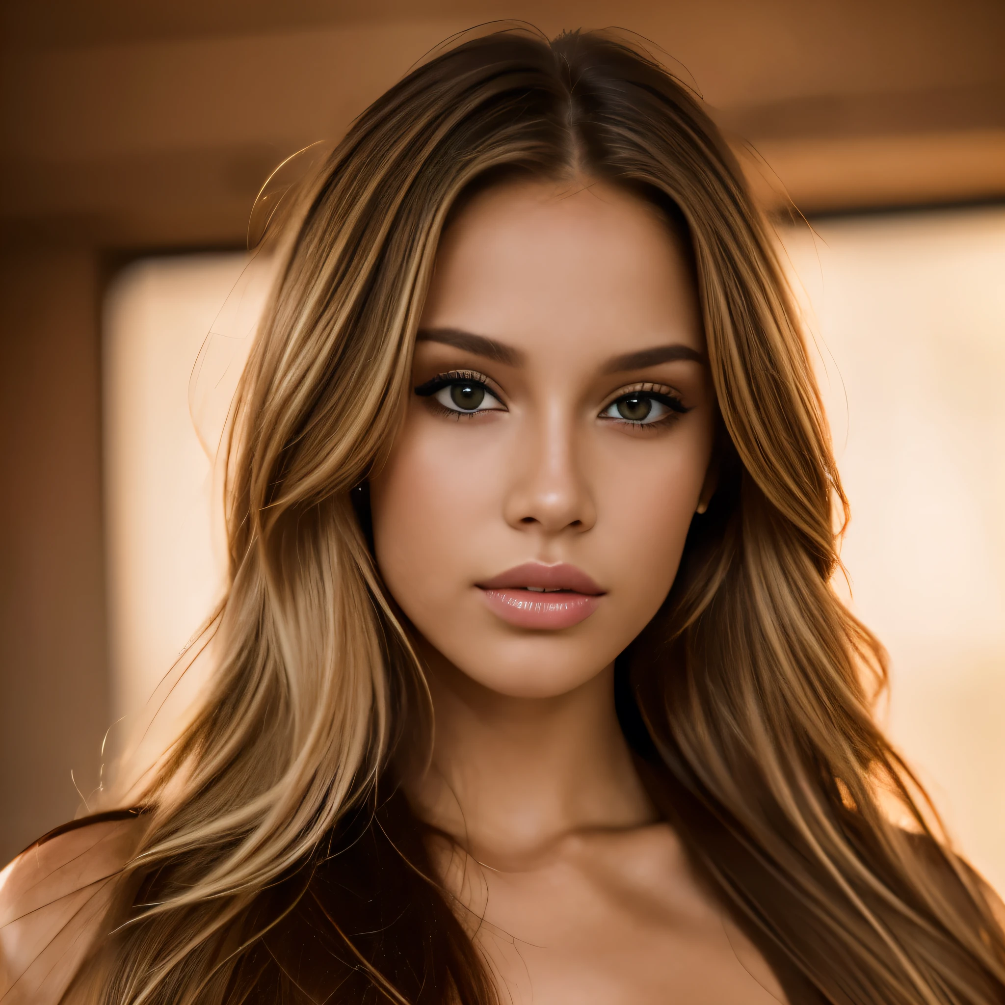 fille blonde latine, latin model, Mannequin blonde de 23 ans, blonde model looking at camera, femme avec un beau visage, femme cheveux longs,
