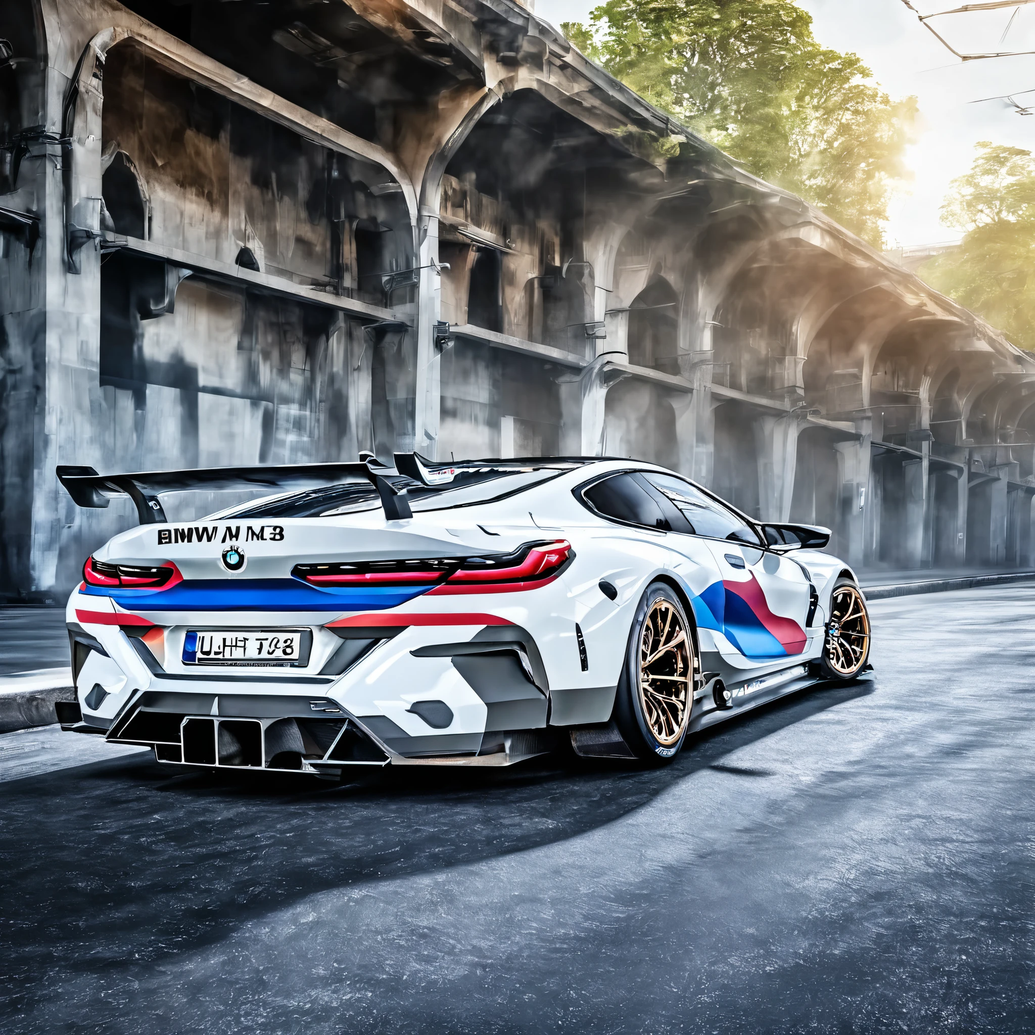 (masterpiece, best quality:1.2), bmw m8 gte f92, showcasing its unmatched performance and sheer power as it charges towards victory, UHD, HDR, 4k, best quality, masterpiece, retina, cinematic lighting, bloom, award winning