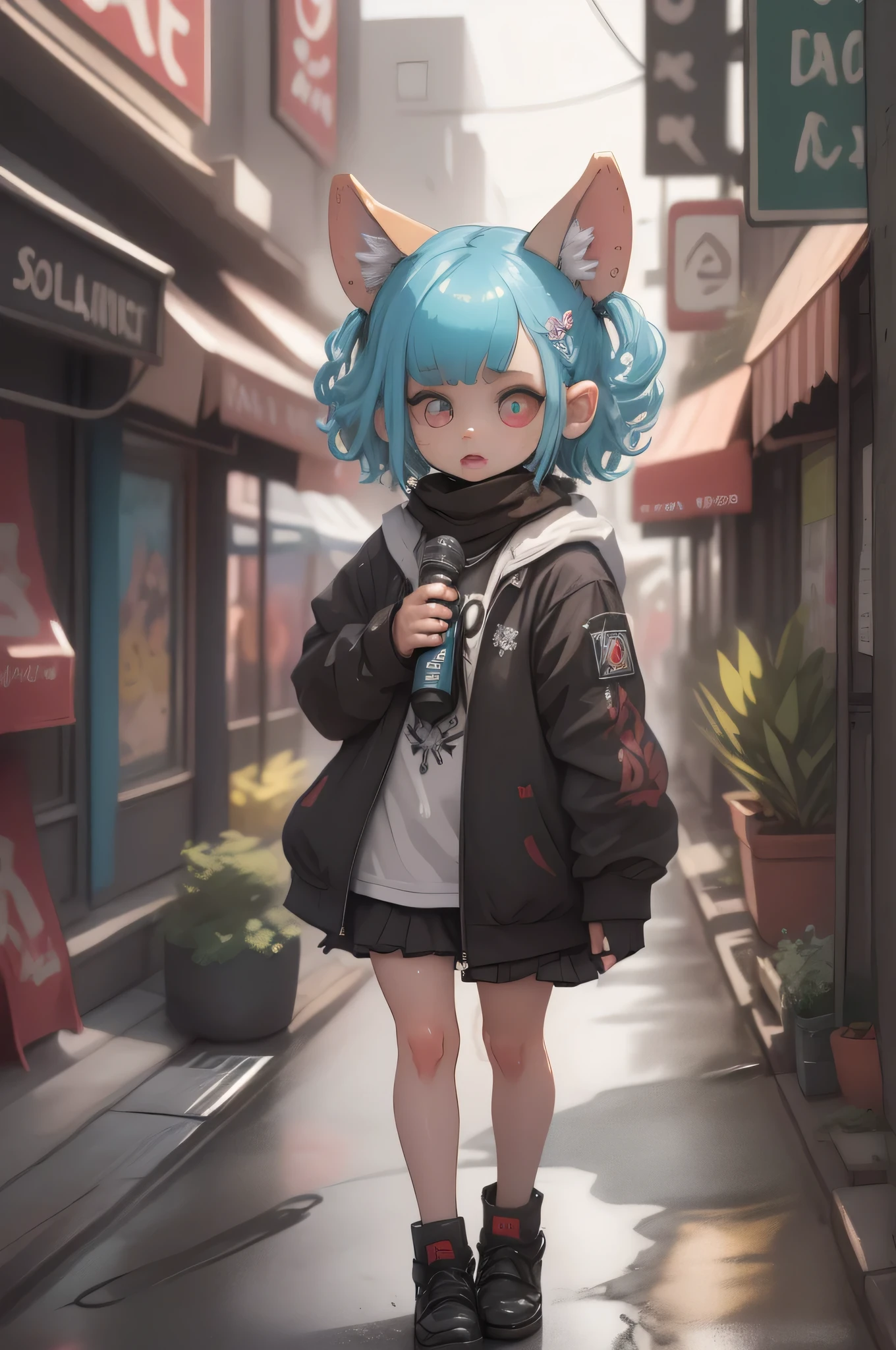 (high resolution:1.2),ultra detallado,realista,Sharp focus,vistoso,paredes cubiertas de graffiti,chica rapera artista callejera,ropa vibrante,Cantante de hip hop,cantando apasionadamente,energy efficiency,street art backdrop,urban atmosphere,escena callejera bulliciosa,ajetreo y bullicio,expresiones faciales expresivas,dynamic pose,accesorios originales,Handheld microphone,confident stage presence,attention-grabbing fashion style,unique street style,vida nocturna de la ciudad,neon lights illuminating,cultura de la moda callejera,youthful energy,multitud gritando,vibras positivas,Cultura Hip-Hop,escena musical urbana,fusion of music and art,zapatillas con estilo,cultura del graffiti urbano,calles salpicadas de pintura,escaparate de talento urbano,vivid colors,striking images,High energy performance,Electric atmosphere,musical expression,Estilo de vida urbano