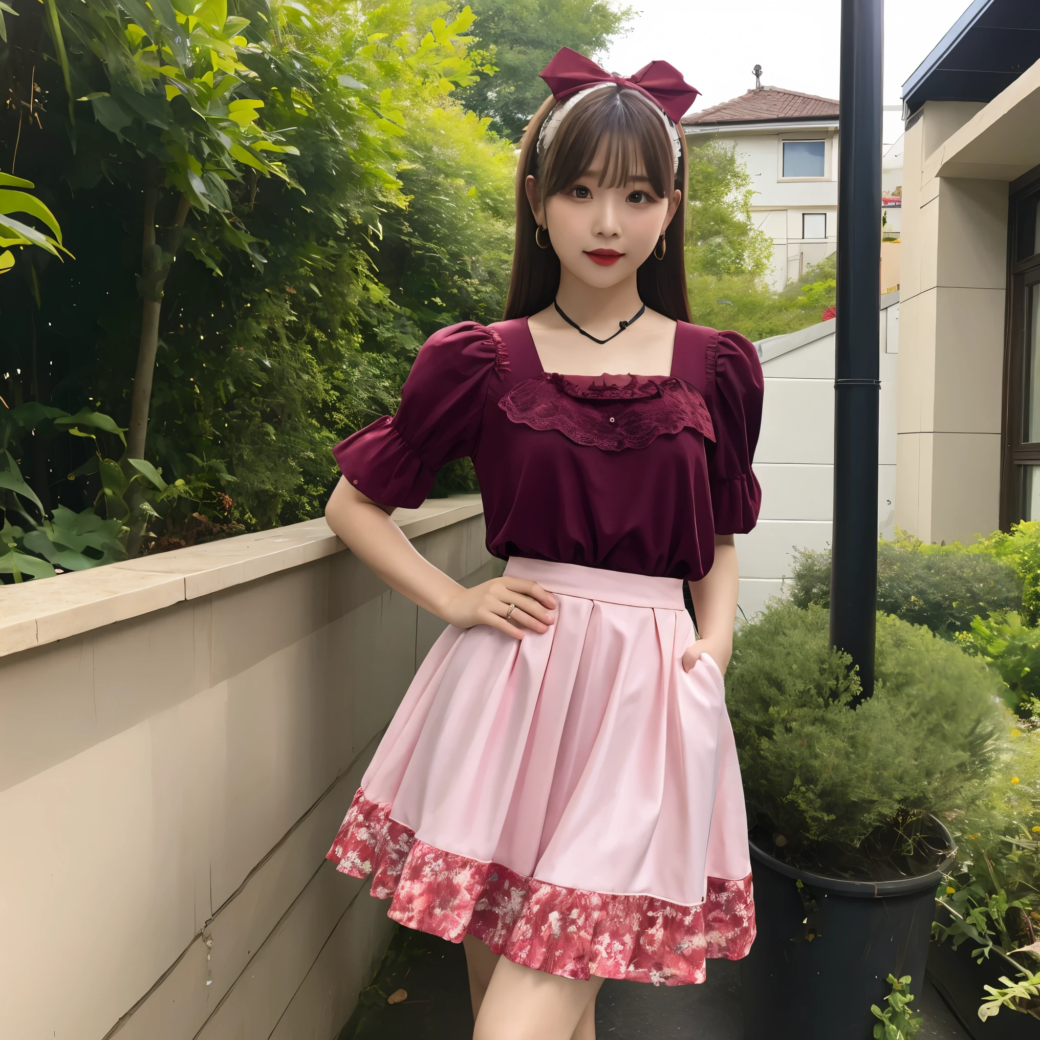 (masterpiece, best quality:1.2), 1girl, solo，Lolita skirt