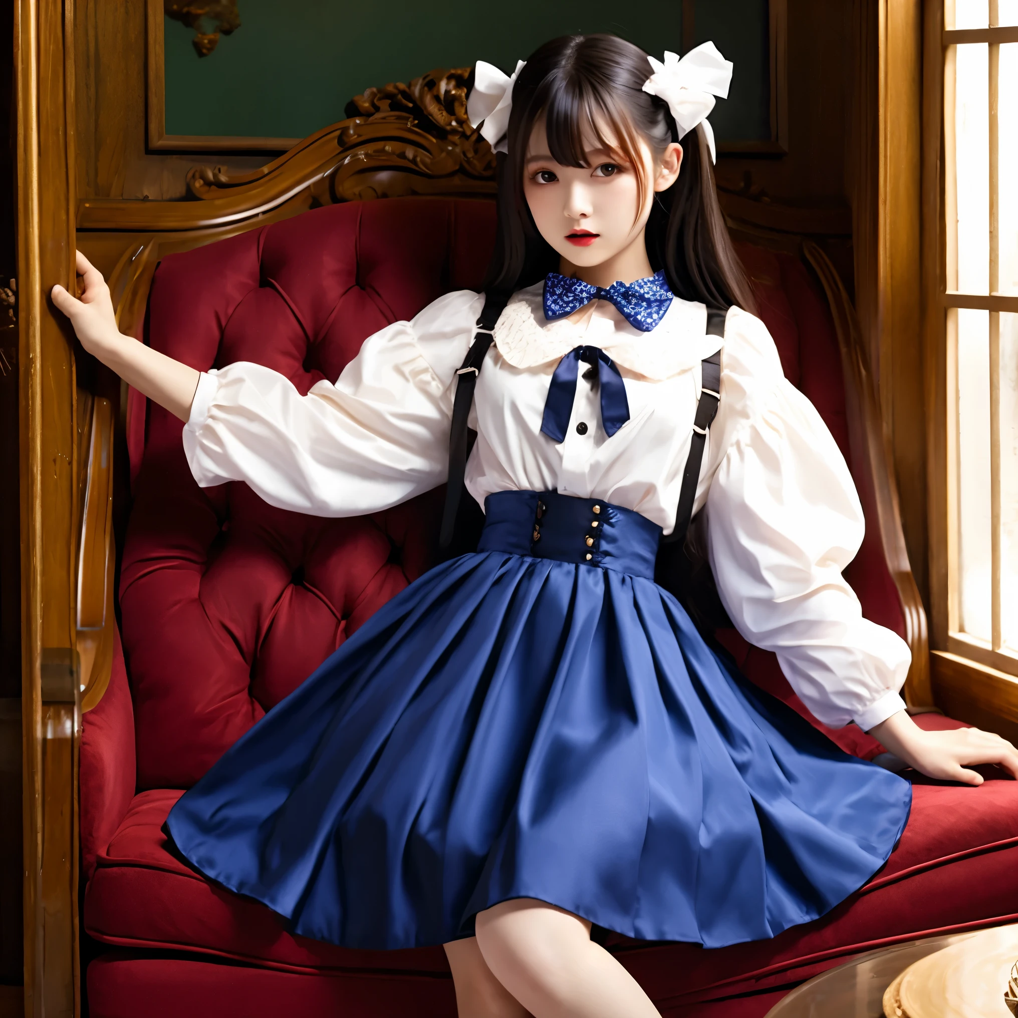 (masterpiece, best quality:1.2), 1girl, solo，****ta skirt