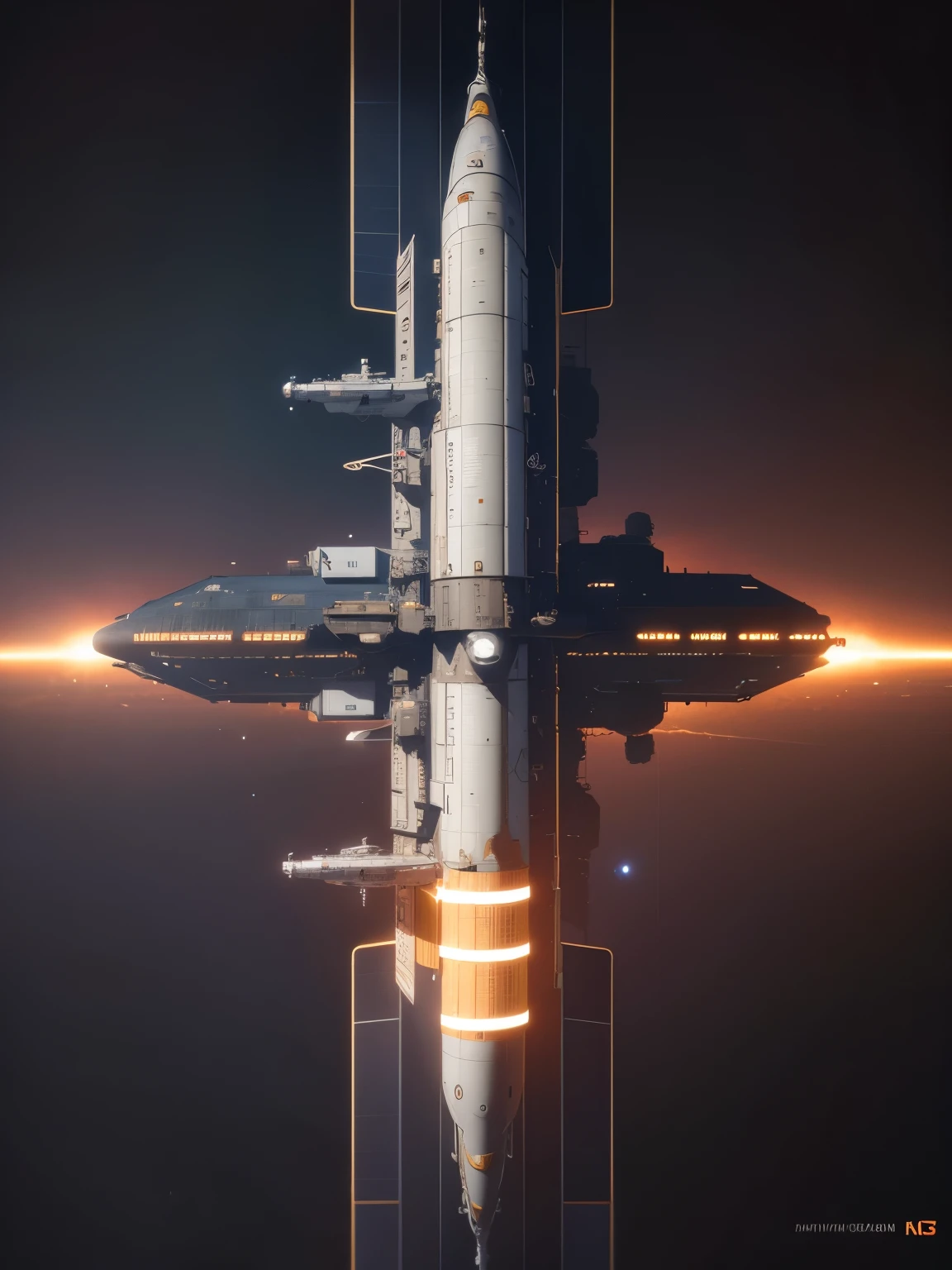 space station, ultra detailed, high quality, 8k resolution, zoom out