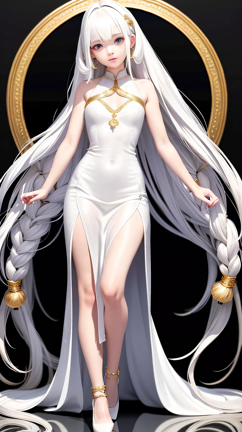 ((White stone statue))(Kars: Forma de Vida Definitiva), ethereal atmosphere, Aura majestosa, cores vibrantes, energia intensa, dynamic pose, detalhes intrincados, olhos brilhantes, powerful presence, epic battle scene, Mystical background, Escala monumental.