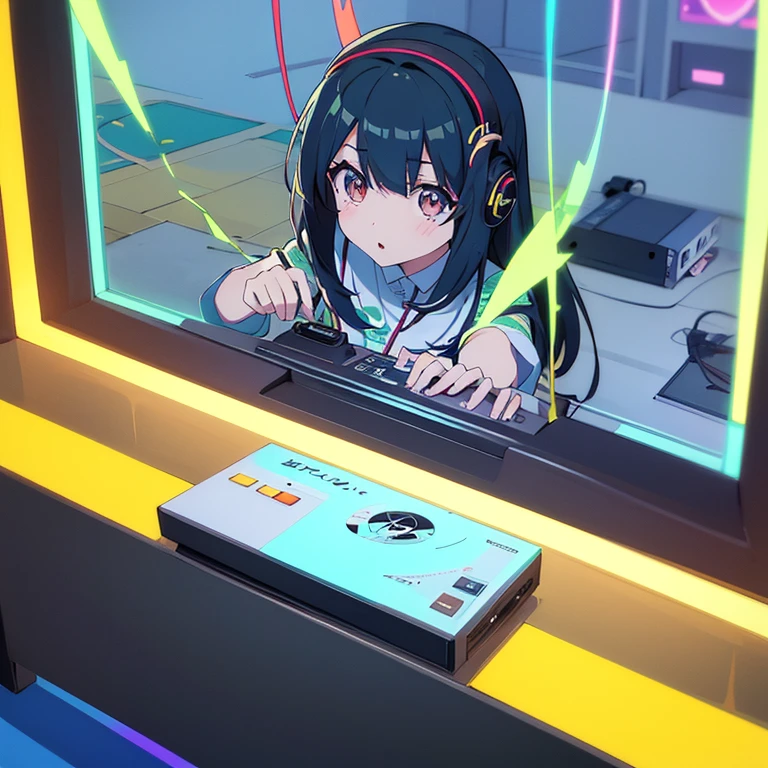 two anime girls in headphones are playing music on a turntable, anime vibes, anime style 4 k, ig studios anime style, nightcore, 8 0 s anime vibe, anime girls, anime style. 8k, lofi artstyle, dj sura, anime moe artstyle, anime style illustration, trending on cgstation, anime style artwork, e-girl Special Move