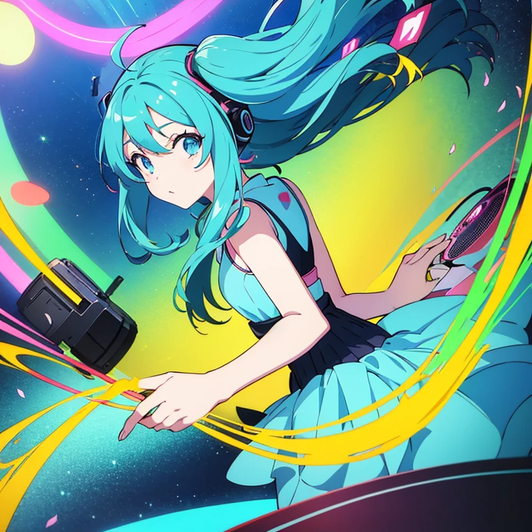 two anime girls in headphones are playing music on a turntable, anime vibes, anime style 4 k, ig studios anime style, nightcore, 8 0 s anime vibe, anime girls, anime style. 8k, lofi artstyle, dj sura, anime moe artstyle, anime style illustration, trending on cgstation, anime style artwork, e-girl Special Move