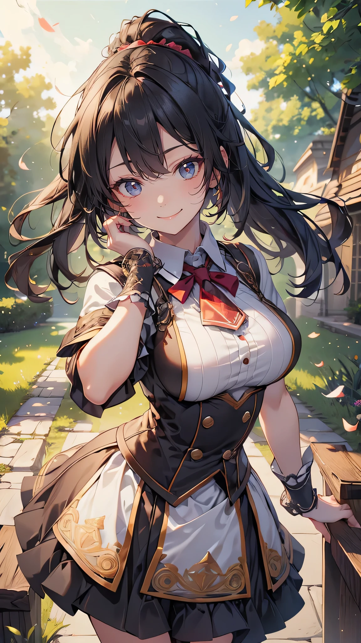 looking at viewer,high school girl,leaning forward,(random cute clothes),(random Lively pose),(Thin type),(large breasts),(random hairstyle),(Highest image quality, (8K), Ultra-realistic, Best Quality, High quality, High Definition, high quality texture, high detailing, Beautiful detailed, fine detailed, extremely details CG, Detailed texture, realistic representation of face, masterpiece, presence),(wearing glasses:1.1)