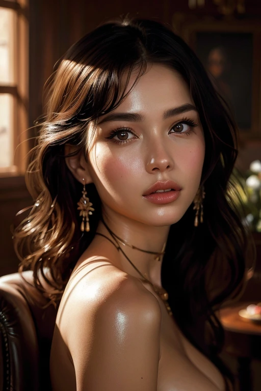 A masterpiece ultrarealistic ultra detailed body portrait of a very beautiful Barbarian woman, massurrealism. medium shot, intricate, elegant, by stanley artgerm lau, wlop, rossdraws, james jean, andrei riabovitchev, marc simonetti, light by julie bell, ismail inceoglu, oiled porcelain skin. global illumination.