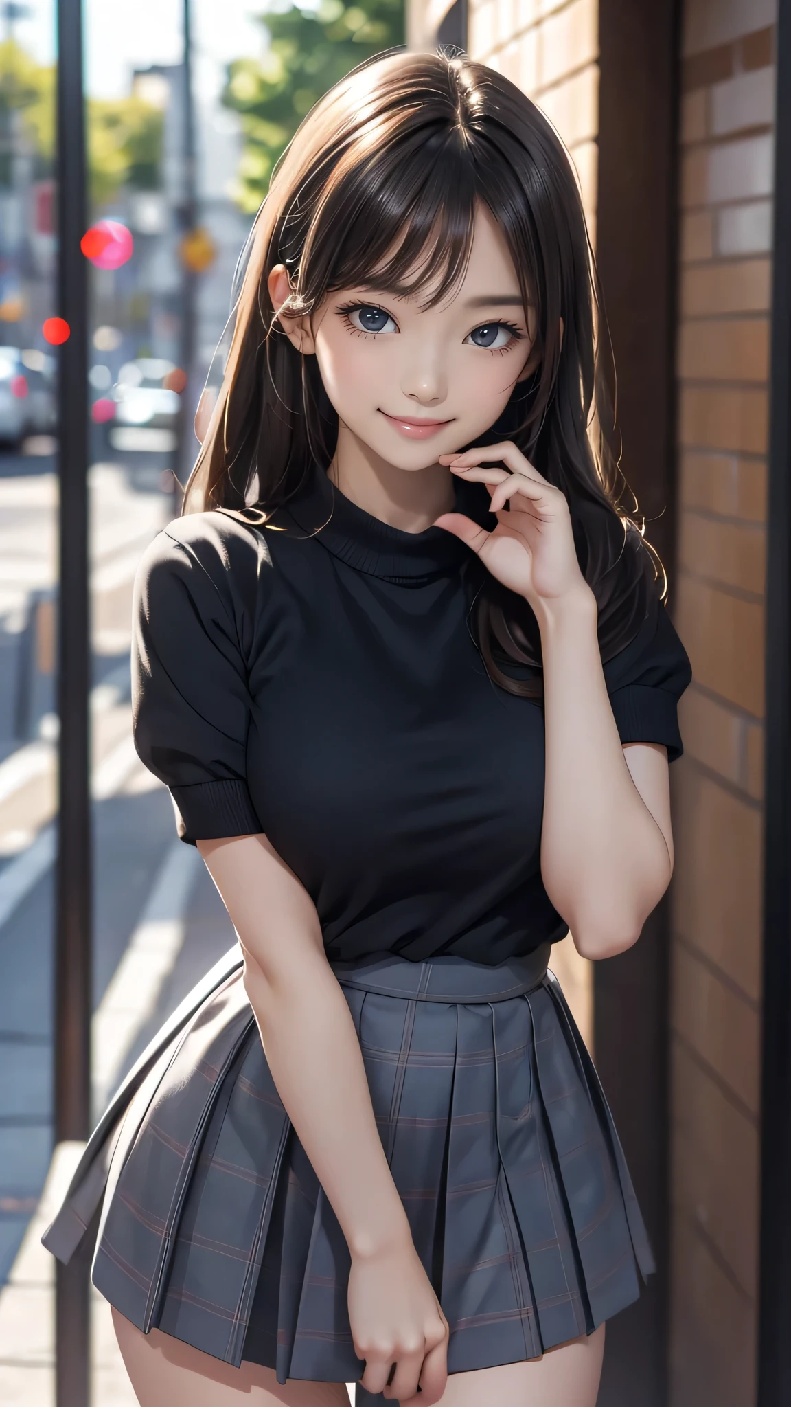 looking at viewer,high school girl,leaning forward,(random cute clothes),(random Lively pose),(Thin type),(large breasts),(random hairstyle),(Highest image quality, (8K), Ultra-realistic, Best Quality, High quality, High Definition, high quality texture, high detailing, Beautiful detailed, fine detailed, extremely details CG, Detailed texture, realistic representation of face, masterpiece, presence),(wearing glasses:1.1)