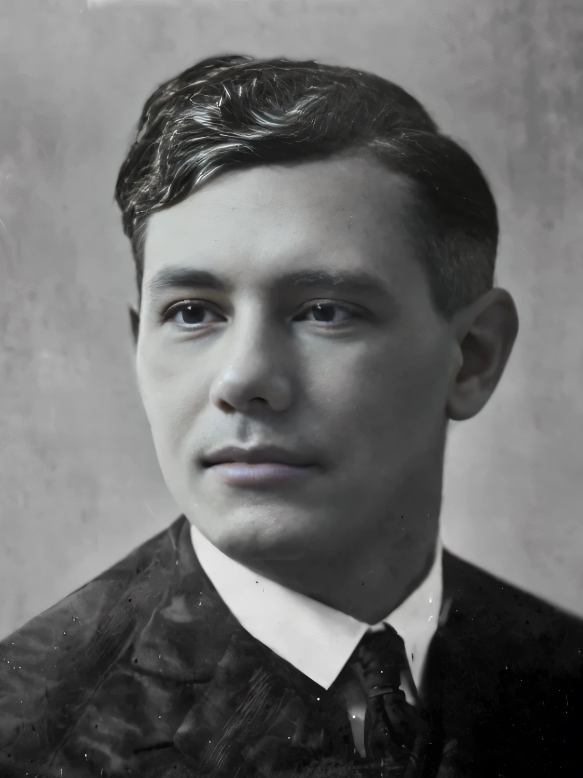 black and white photo of a man in a suit and tie, Stanisław Szukalski, dougherty patrick, harry wingfield, portrait of a man in a suit, photo of a man, charles o. perry, formal portrait, inspired by Joseph Yoakum, early 20s, henry dreyfuss, close - up portrait
