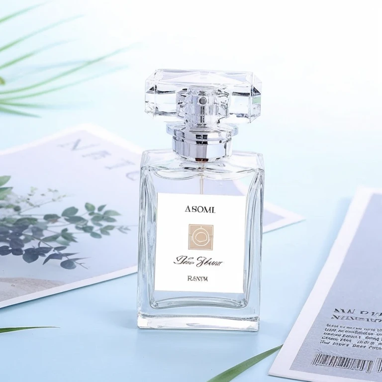 create a perfume bottle like the one in the photo but with a transparent bottom