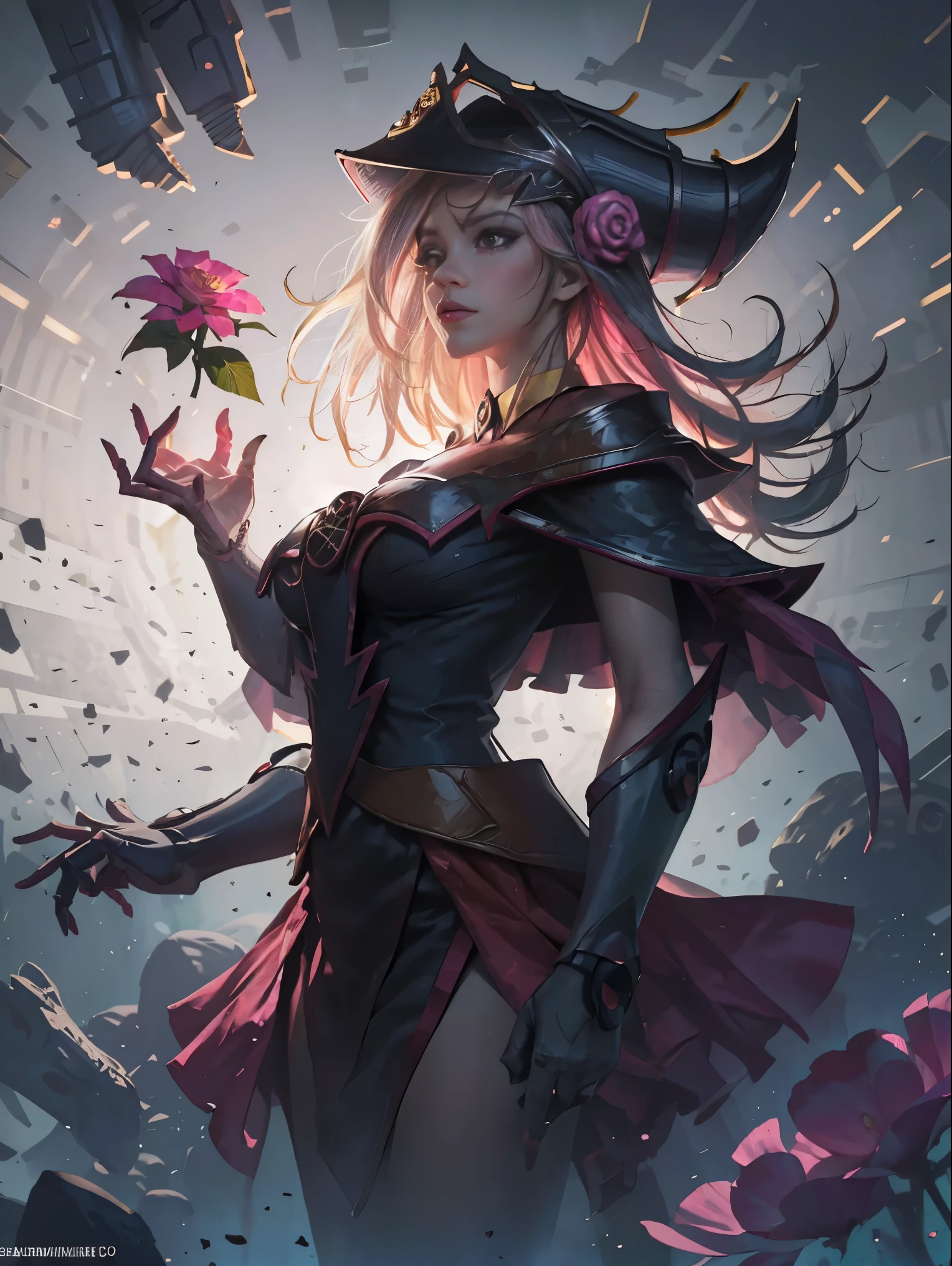arte oficial, fondo de pantalla de unidad 8k, ultra detallado, hermoso and aesthetic, hermoso, Obra maestra, mejor calidad, (zenenredo, mandala, enredo, enenredo), (flower ecstasy:1.2) dynamic angle, tiro de vaquero, the most hermoso form of chaos, elegant, a brutalist designed, colores vivos, romanticismo, atmospheric