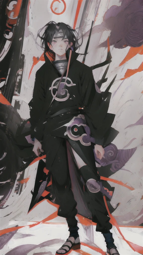 ANIME NARUTO SHIPPUDEN GIRL BLACK HAIR AND purple EYES
