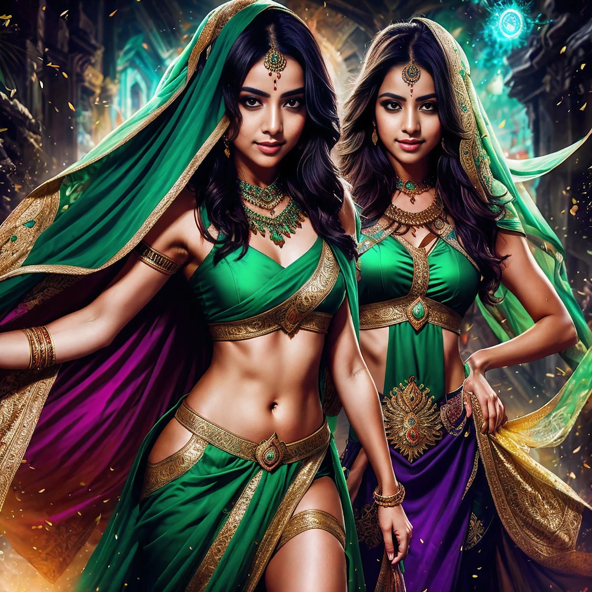 woman + jade + india + loving + veil splashart, splashart, league of legends splashart, art, brushstroke, masterpiece, 8k, ultra detailed, HD