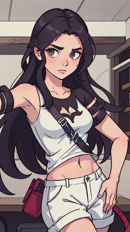 obra de arte, melhor Ella Purnellstyle Estilo cartoon estilo digital illustration artgermquality, (papel de parede extremamente detalhado da unidade CG 8k), (melhor qualidade), (best illustration), (melhor sombra), Ella Purnellstyle Estilo cartoon estilo digital illustration artgermabsurdos, Realistic lighting, (abismo), lindo brilho detalhado, arte por Peter MohrBacher, atriz Ella Purnellstyle Estilo cartoon digital illustration estilo artgerm Estilo cartoon digital illustration Estilo GTA uma mulher com roupas de couro andando pela rua, vestindo armadura de assassino de couro, armadura de couro skimpy, roupas de couro de fantasia, Roupa de Fantasia, in a leather espartilho, Yennefer, lara croft medieval, bela assassina feminina, fantasia sombria cyberpunk sedutora, Yennefer de Vengerberg, Armadura deslumbrante, weared em armadura de couro, espartilho, em armadura de couro, estilo cartoon, digital illustration, estilo GTA