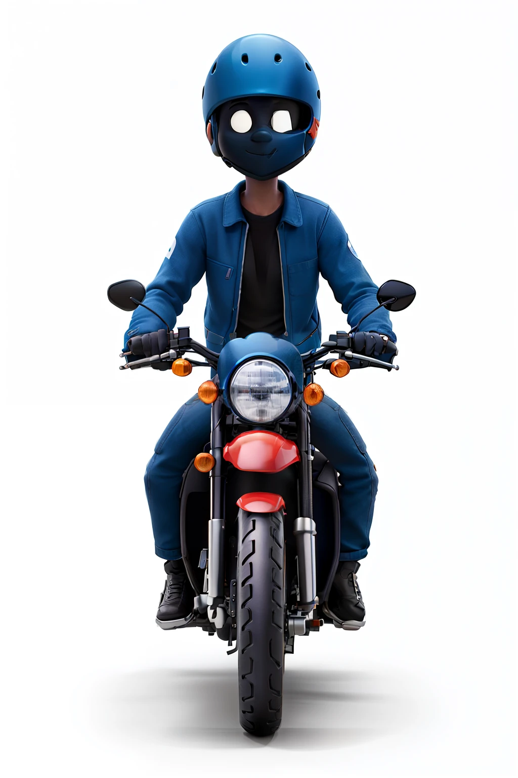 a silhouette of a motorcycle courier delivering a pizza::3 minimalist, 2d design, flat design::2 100% white background::2