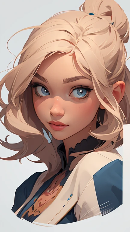 Female Character in Cartoon Style Digital Art Style Illustration Cartoon image of a woman .Ilustra??o estilo desenho animado, estilo de arte dos desenhos animados, Ella Purnel lestilo Cartoon style digital illustration artgerm style cartoon art style, digital illustration style, design de personagens altamente detalhado, arte digital detalhada coragem, Forest fan art, Design de personagens de retrato, beautiful digital illustration, retrato de alta qualidade, Arte em quadrinhos, mulher jovem cabelo com transas lindas . Beautiful lined eyes Medium large bust and wonderful sexy clothes. image expression of sexual desire from the waist to the illustration Ella Purnellstyle Cartoon style digital illustration artgerm style