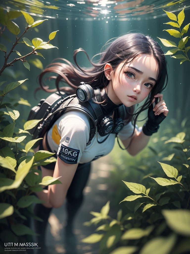((Masterpiece in maximum 16K resolution):1.6),((soft_color_photograpy:)1.5), ((Ultra-Detailed):1.4),((Movie-like still images and dynamic angles):1.3). | (cinematic full body photo shot of beautiful Diver underwater), (Beautiful Diver), (tyndall effect), (a lot of bubbles), (coral), (mangroves), (neptune grass), (shimmer), (visual experience), (Realism), (Realistic),award-winning graphics, dark shot, film grain, extremely detailed, Digital Art, rtx, Unreal Engine, scene concept anti glare effect, All captured with sharp focus. | Rendered in ultra-high definition with UHD and retina quality, this masterpiece ensures anatomical correctness and textured skin with super detail. With a focus on high quality and accuracy, this award-winning portrayal captures every nuance in stunning 16k resolution, immersing viewers in its lifelike depiction. | ((perfect_composition, perfect_design, perfect_layout, perfect_detail, ultra_detailed)), ((enhance_all, fix_everything)), More Detail, Enhance.