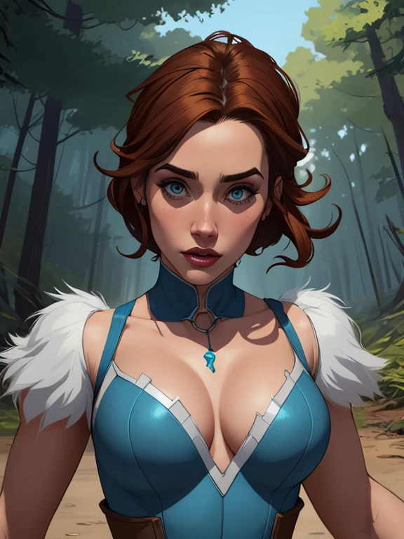 Personagem feminina armada com um .38 em estilo ocidental atompunk Fallout 4 Jennifer Connelly le com cicatrizes de guerra Imagem de desenho animado de uma mulher .Ilustra??o estilo desenho animado, estilo de arte dos desenhos animados, estilo de arte dos desenhos animados, digital illustration style, estilo atompunk design de personagens altamente detalhado, arte digital detalhada coragem, Forest fan art, Design de personagens de retrato, beautiful digital illustration, retrato de alta qualidade, Arte em quadrinhos, mulher jovem cabelo com transas lindas . Queen Anna of ArendelleBeautiful lined eyes Medium large bust and wonderful sexy clothes. image expression of sexual desire from waist to head illustration Queen Anne of Arendelle atompunk style Fallout 4 The perspective is from below, enfatizando a majestade e o poder da Gigante." armed with a 38 Western-style revolver with a 38 revolver in her hands