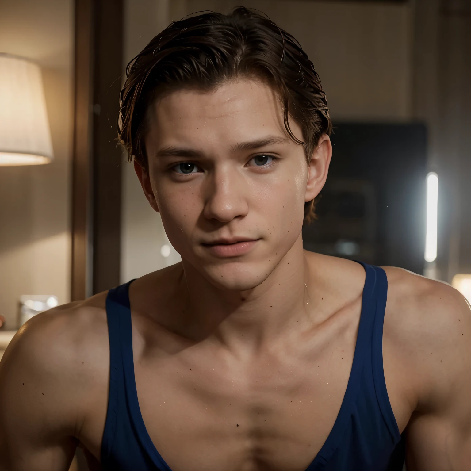 Crie uma foto do tom Holland sexy