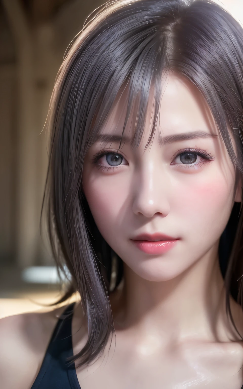 (8K, Photorealistic, Raw photo, of the highest quality: 1.3), (1girl in), Super beautiful, (Realistic face), (boyish, Silver Color Berry Shorthair), Beautiful , Glare that captivates the viewer, Beautiful expression, Beautiful breasts, (Realistic skin), Be...