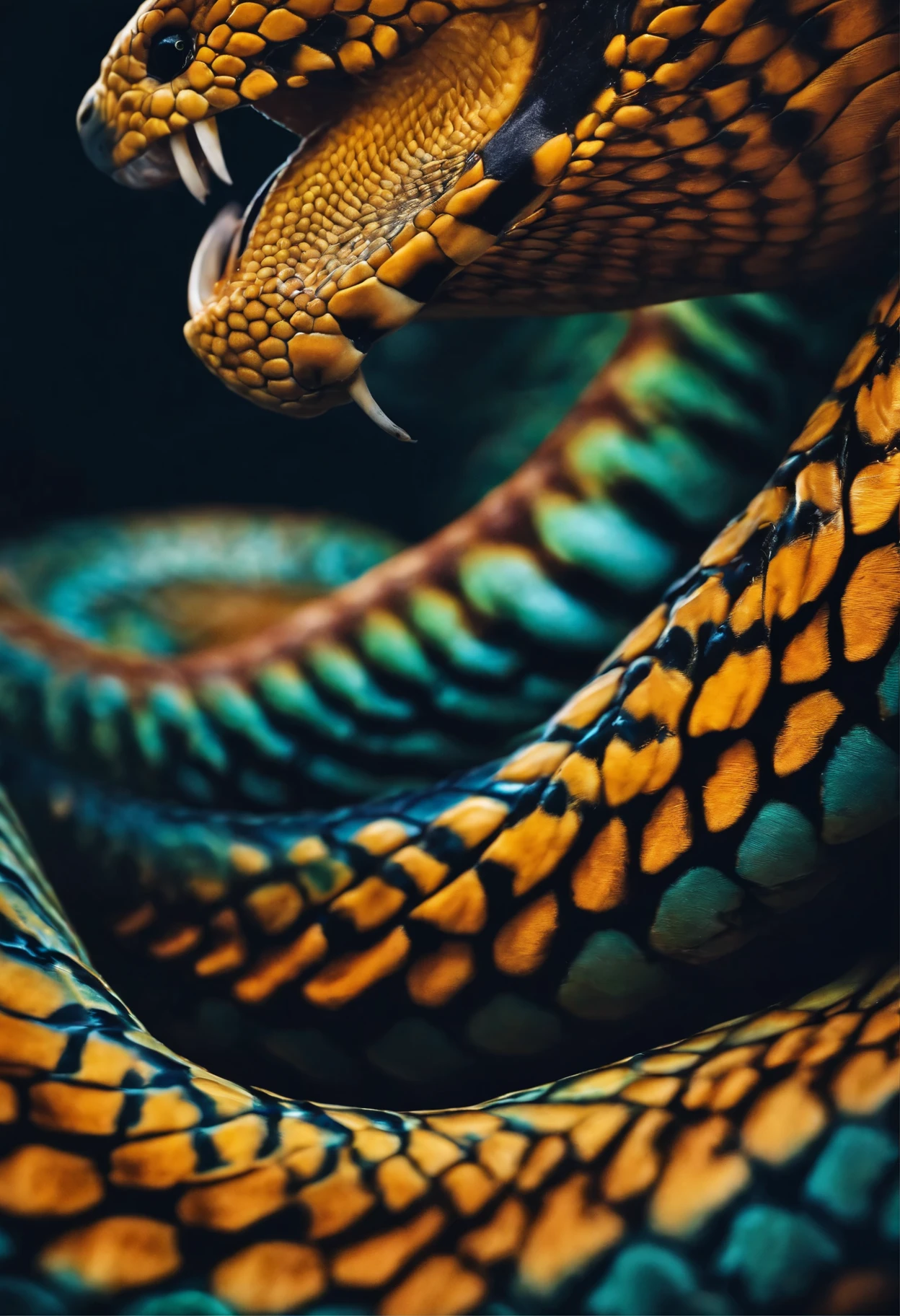 Crie uma logo com uma cobra enrolada em um adaga