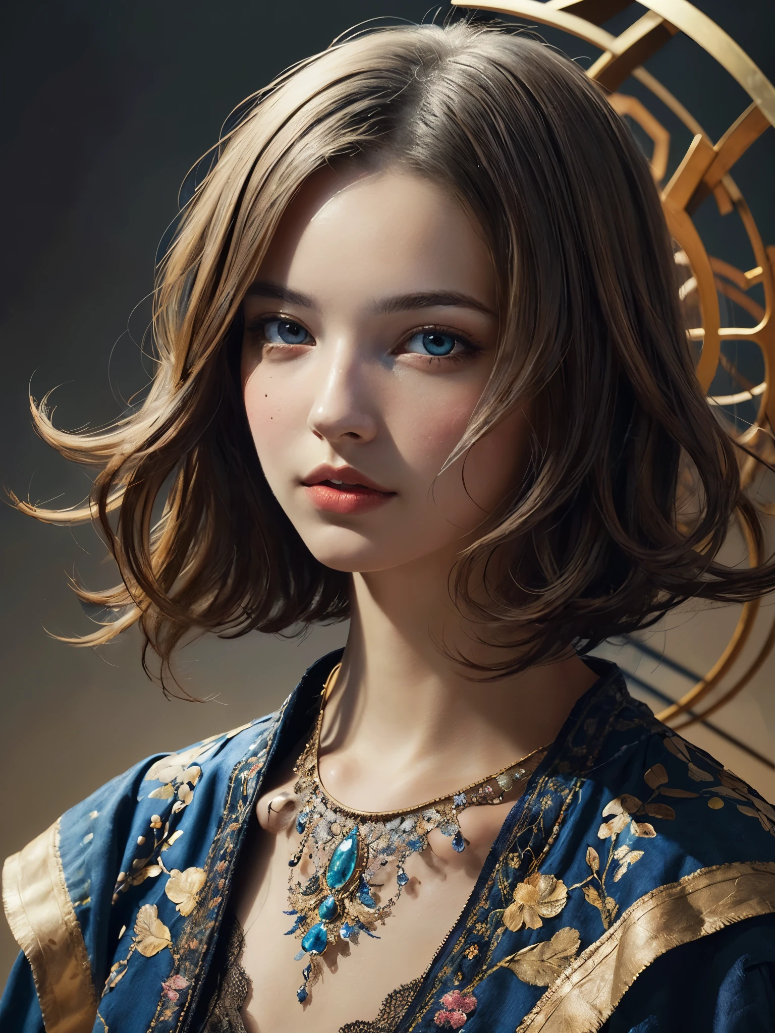 beautiful surreal abstract painting portrait, BREAK, 1girl, super intricate details, (surrealism, abstract, impressionist:1.2), detailed eyes, expressive brush stroke, (masterpiece, best illustration, best quality:1.2),