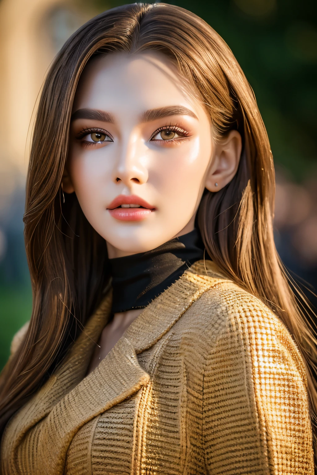 Russian model woman, Photorealsitic, Detailed skin, Detailed lips, Detailed eyebrows, PUPILS SPARKLING, depth of fields, ccurate, Super Detail, Best Quality, hight resolution, Anatomically correct, Textured skin, high details, High quality, short skirt, full body