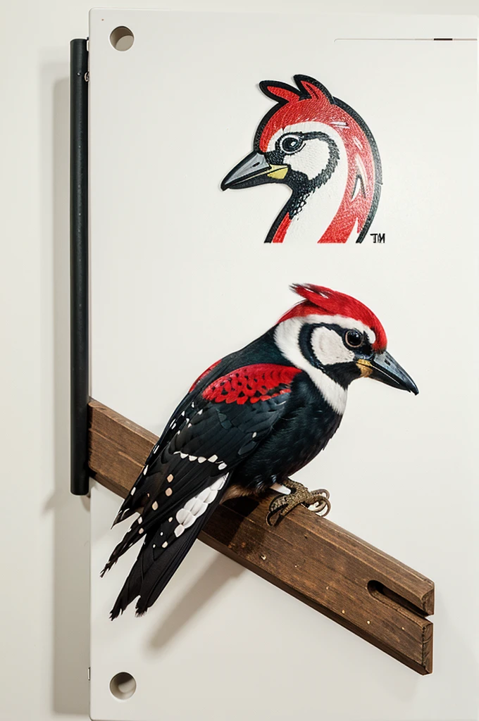 Logo; moderno, simple; woodpecker