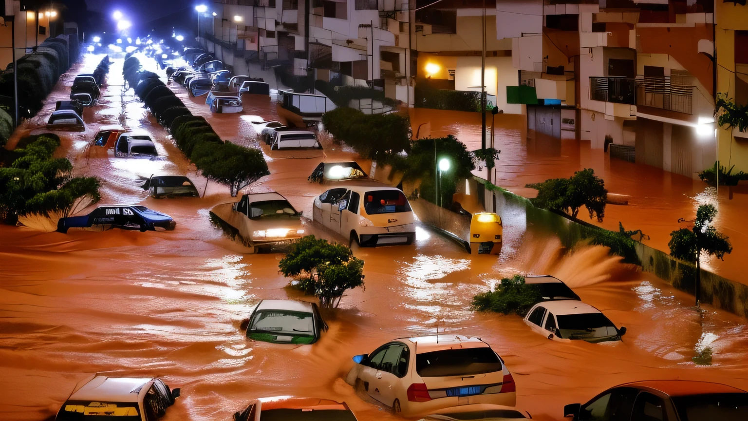 Caxias do Sul in southern Brazil was hit by heavy rain resulting in flooding in several parts of the city.