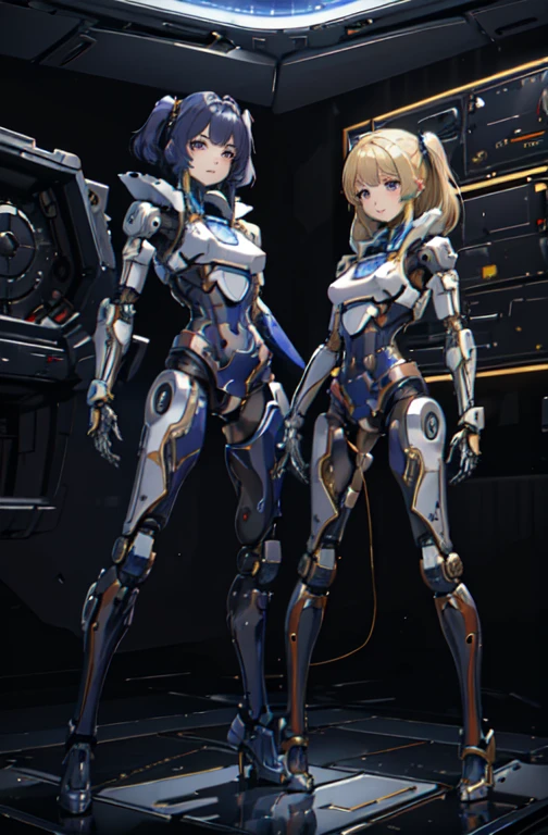 (masterpiece, highest quality, detailed),
Many women have become cyborgs,
See all the viewers,
robot girl,
All of them have perfect and beautiful faces,
All of their arms and legs are mechanical parts.,
All of the arms and legs have robotic joints.,
All of them have different arm and leg shapes.,
Everyone has a different hairstyle,
Everyone is wearing nothing on top or bottom.,
cockpit,
spacecraft,
SF,
space,
multi pose,
Full Body Shot,
Everyone is swapping limbs with each other.,
Group selfie