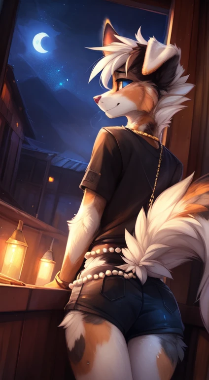 (((by hioshiru and kenket and dimwitdog, michael amp inessa garmash, ruan jia, pino daeni, chunie)) arctic wolf , anthro, muscular , chubby ,big butt, big thighs , huge butt, red eyes , young, shorta ,hair. fluffy tail , city background, bedroom, standing ,(tribe member) ,(tribe jewelries), balls, tail, fluffy tail, hair, white hair, night, neckless, seductive pose, (tribe stripes), (red stripes), on back, sweaty, tribe member, blushing, hearts, anus, loincloth, pov, erection, loincloth lift, big penis, thick penis, wide penis, precum, shirt, shirt lift, butt view, bent over, penis tuck, massive butt,(hand on butt)