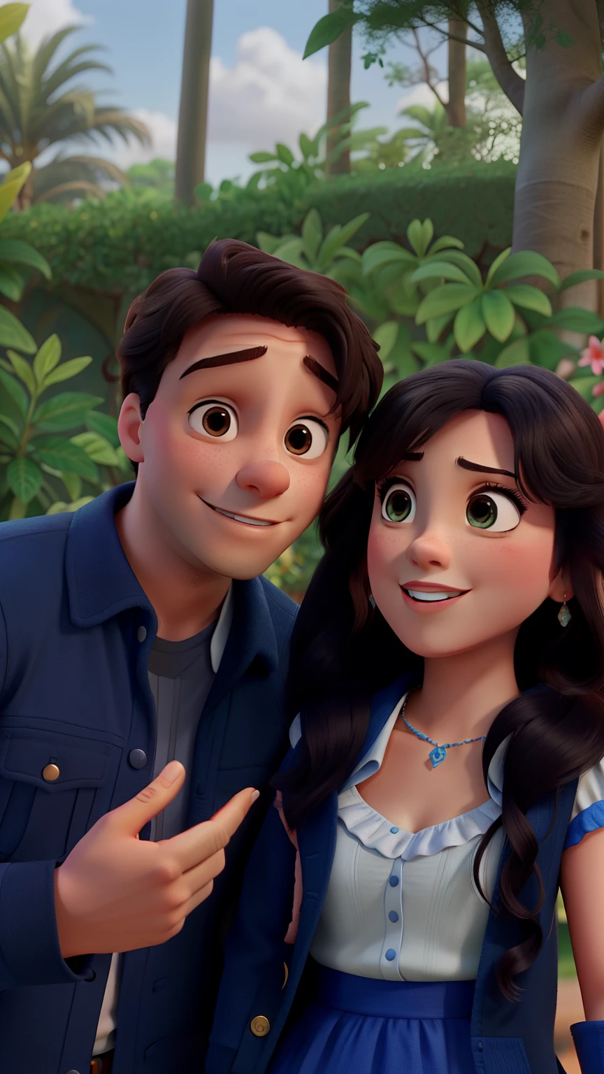 Casal feliz igual filme da Disney amor