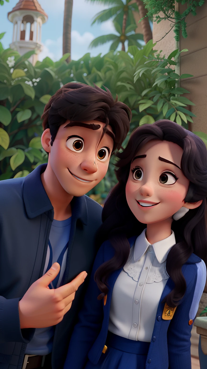 Casal feliz igual filme da Disney amor