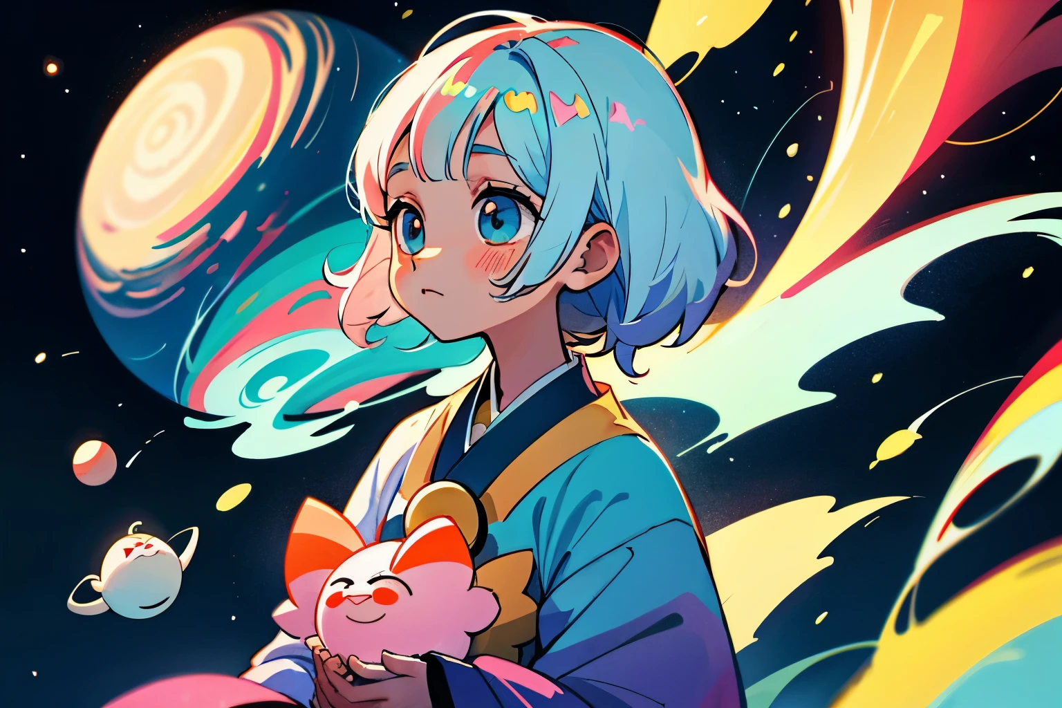 universe、たくさんのuniverse人、girl、