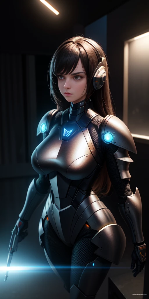 Majestic, 20 yo girl, stealth armour dress, large breasts:1.3, Cyberprep, amigurumi, portrait, Zbrush rendering, motion blur, interactive, clean colors, Dreamcore, flashlight lighting, realistic dramatic lighting, highly detailed environment, cinematic quality, Redshift rendering, 4k