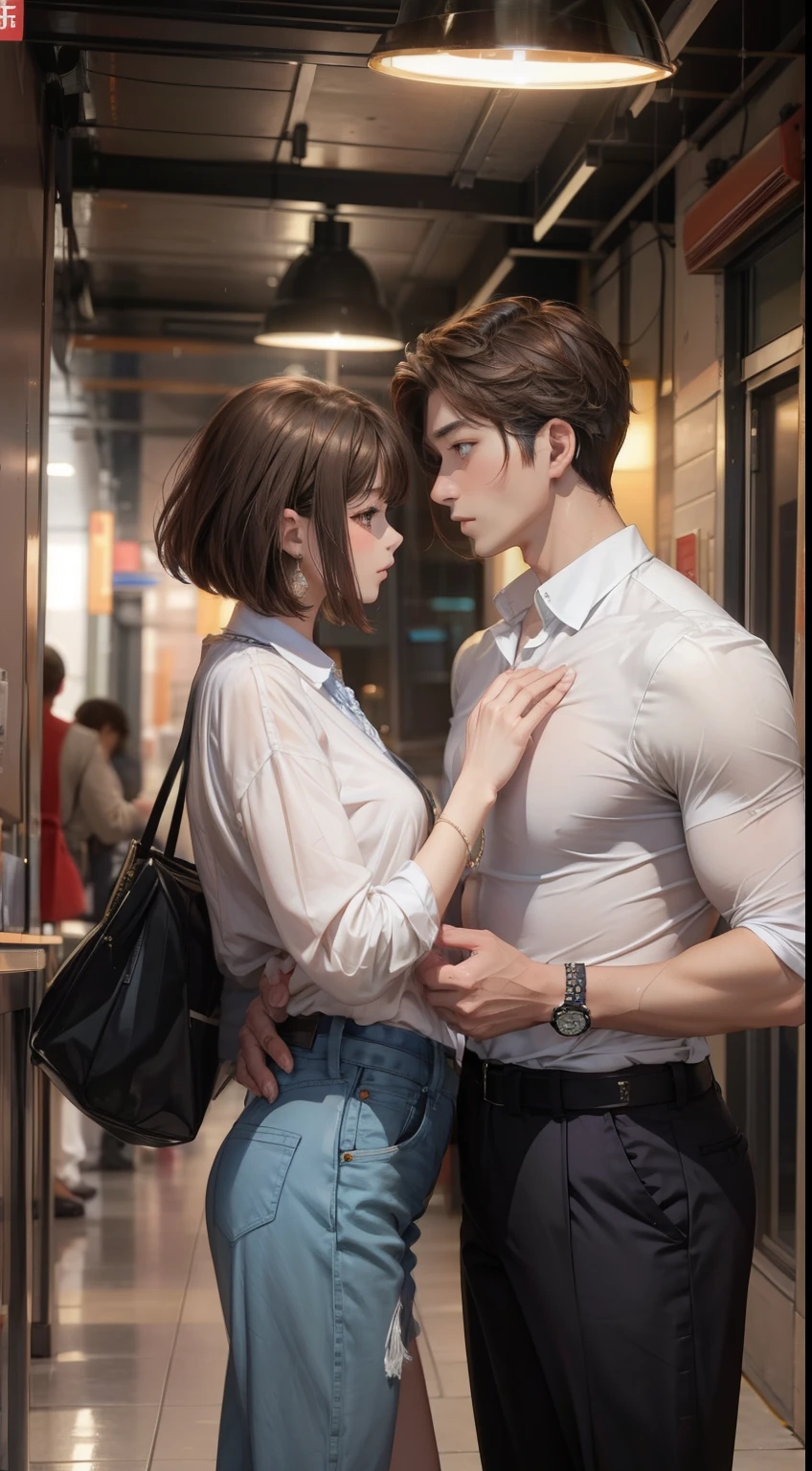 Couples to date、Handsome men and beautiful women、Handsome man and short-haired woman、Second Dimension