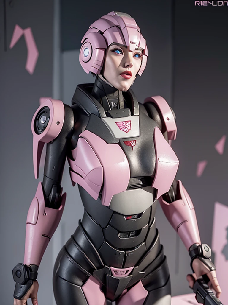 araffed woman in a pink suit holding a gun and a gun, female mecha, girl in mecha cyber armor, mechanized soldier girl, cyberpunk anime girl mech, streamlined pink armor, slick pink armor, echo from overwatch, pregnant female cyborg, cute cyborg girl, female robot, oppai cyberpunk, mechanized valkyrie girl, beautiful robot character design, big , gigantic , cleavage, show cleavage, uhd